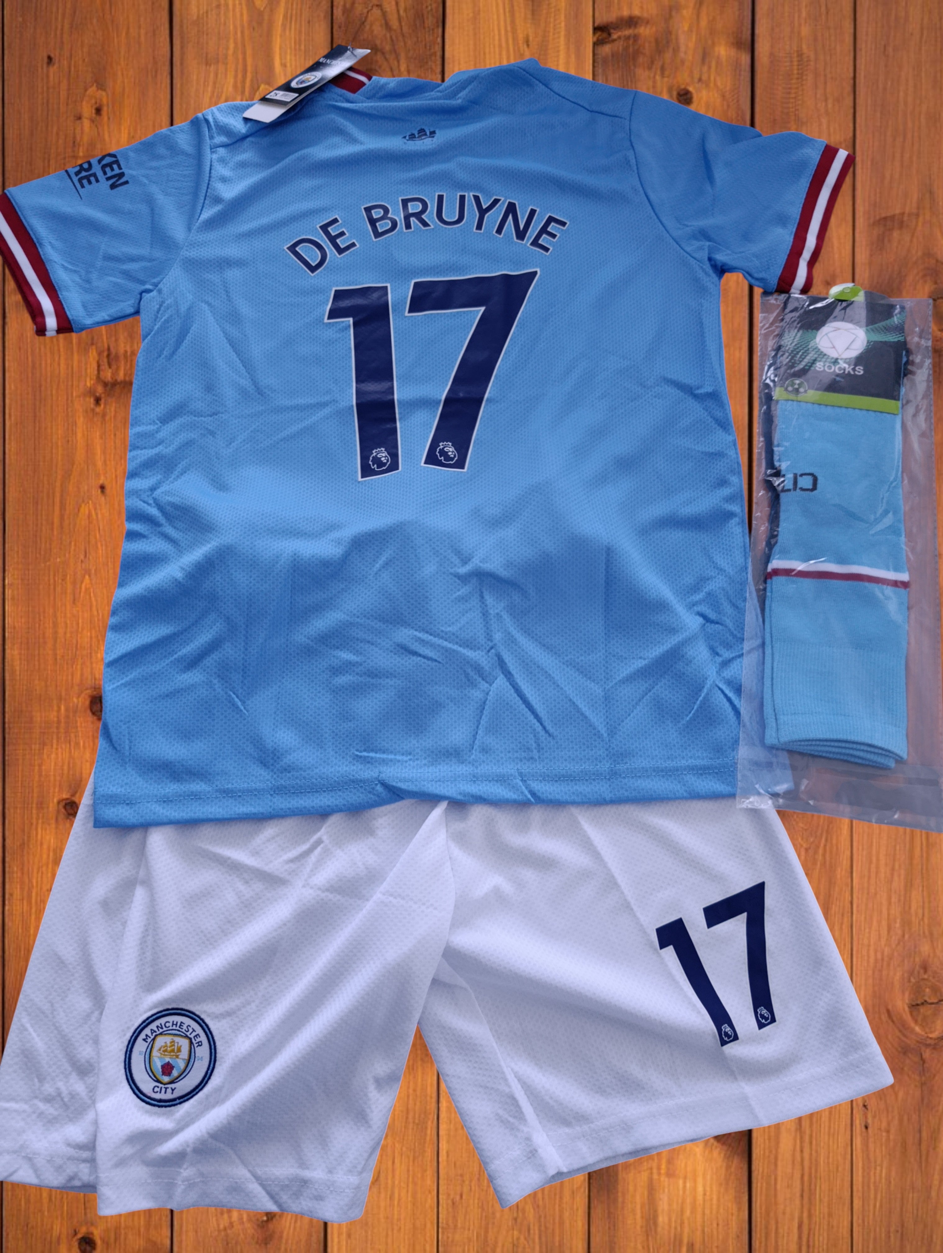 Tenue foot inspirée du maillot de Kévin De Bruyne Manchester City