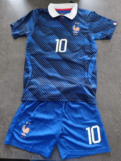 Tenue football enfant style France N°10 – photo produit 1