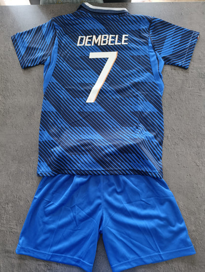 Tenue football enfant style France bleu N°7 – photo produit 2