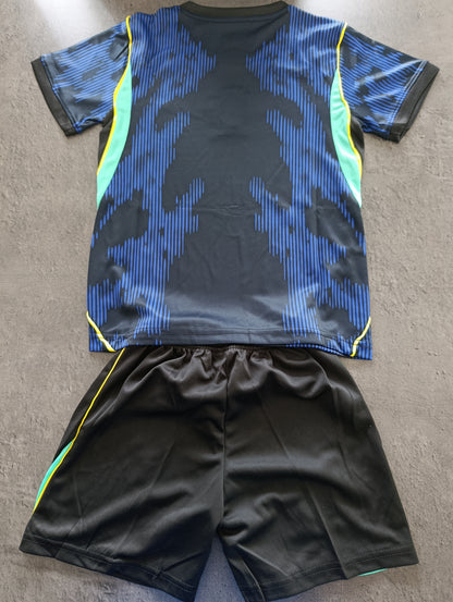 Tenue football enfant style Brésil personnalisable – photo produit 5