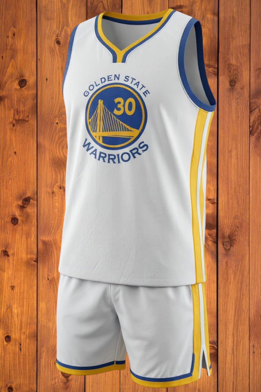 Magnifique tenue Inspirée des Golden State Warriors Stephen Curry Bleu, Blanc ou Noir