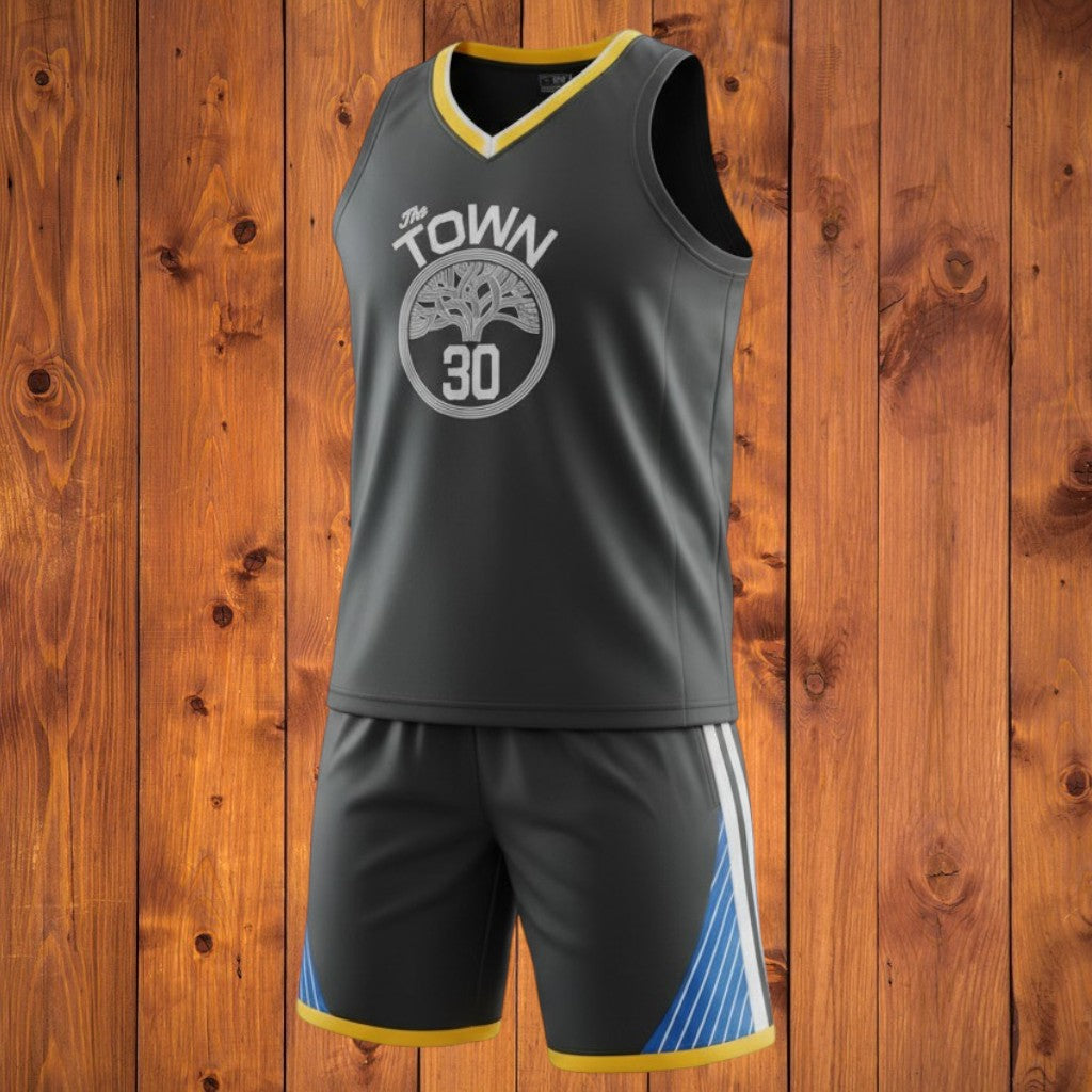 Magnifique tenue Inspirée des Golden State Warriors Stephen Curry Bleu, Blanc ou Noir