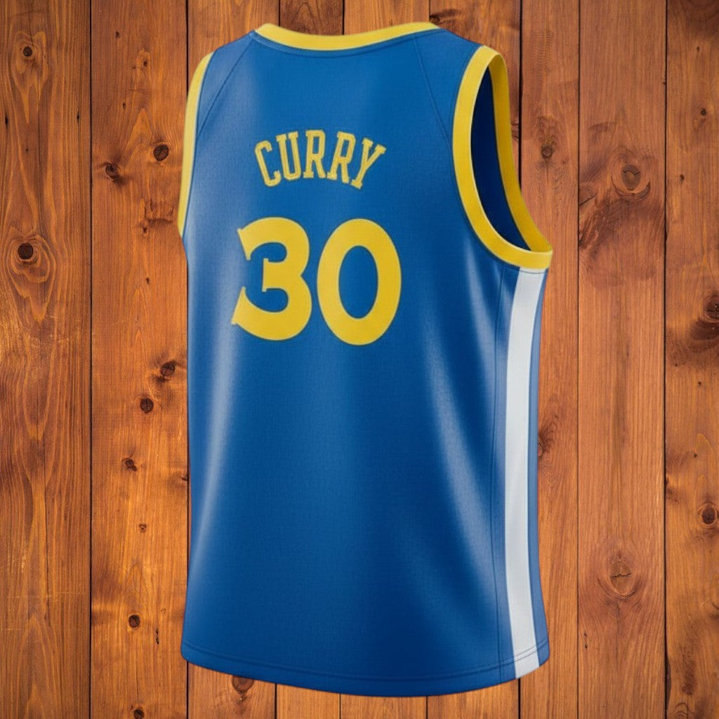 Magnifique tenue Inspirée des Golden State Warriors Stephen Curry Bleu, Blanc ou Noir