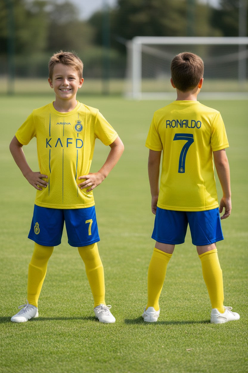 Tenue football enfant style joueur portugais N°7 – photo produit 1