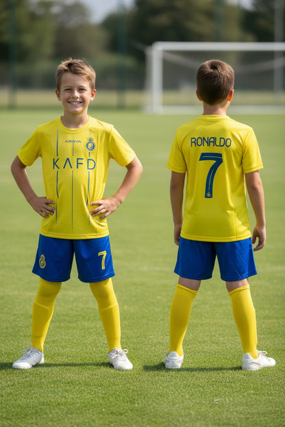 Tenue football enfant style joueur portugais N°7 – photo produit 1