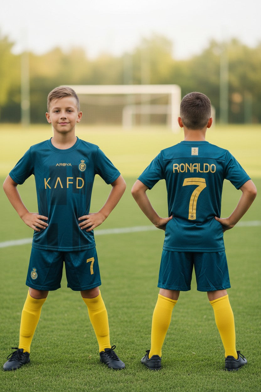 Tenue foot enfant ⚽ – 3 pièces – 5 modèles – Style joueur portugais 7