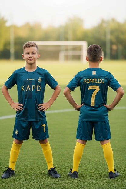 Tenue football enfant style joueur portugais N°7 – photo produit 2