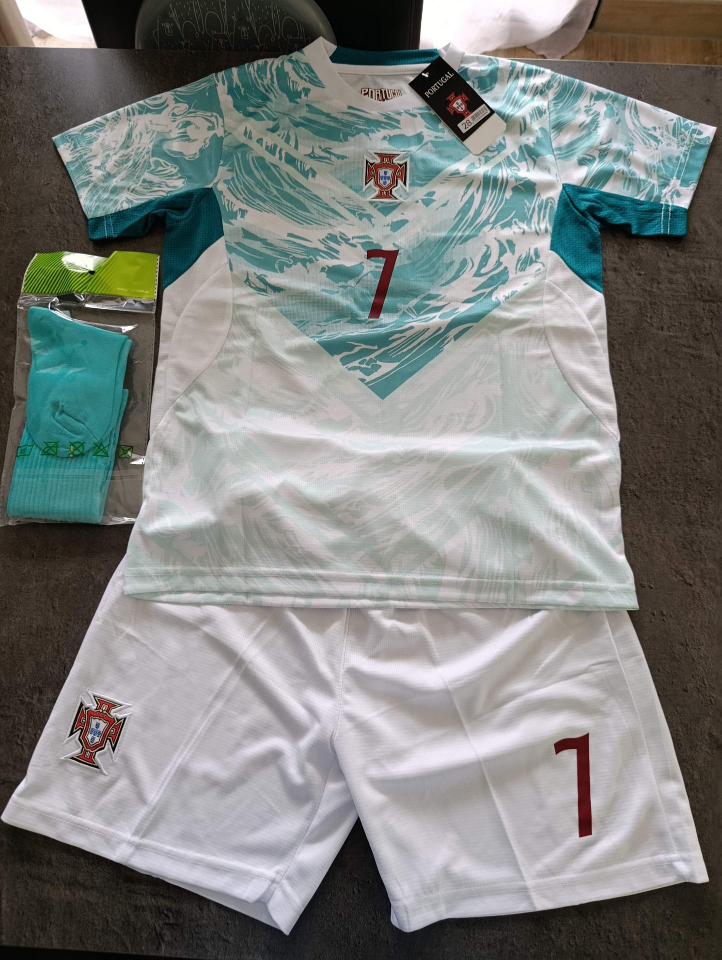 Tenue foot enfant ⚽ – 3 pièces – 5 modèles – Style joueur portugais 7