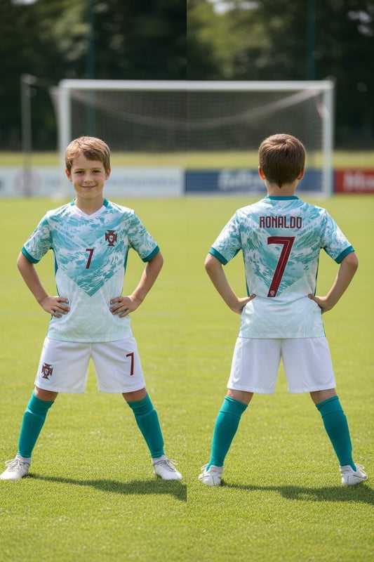 Tenue foot enfant ⚽ – 3 pièces – 5 modèles – Style joueur portugais 7
