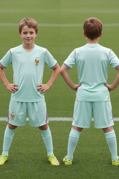 Tenue football enfant style France personnalisable – variante 1