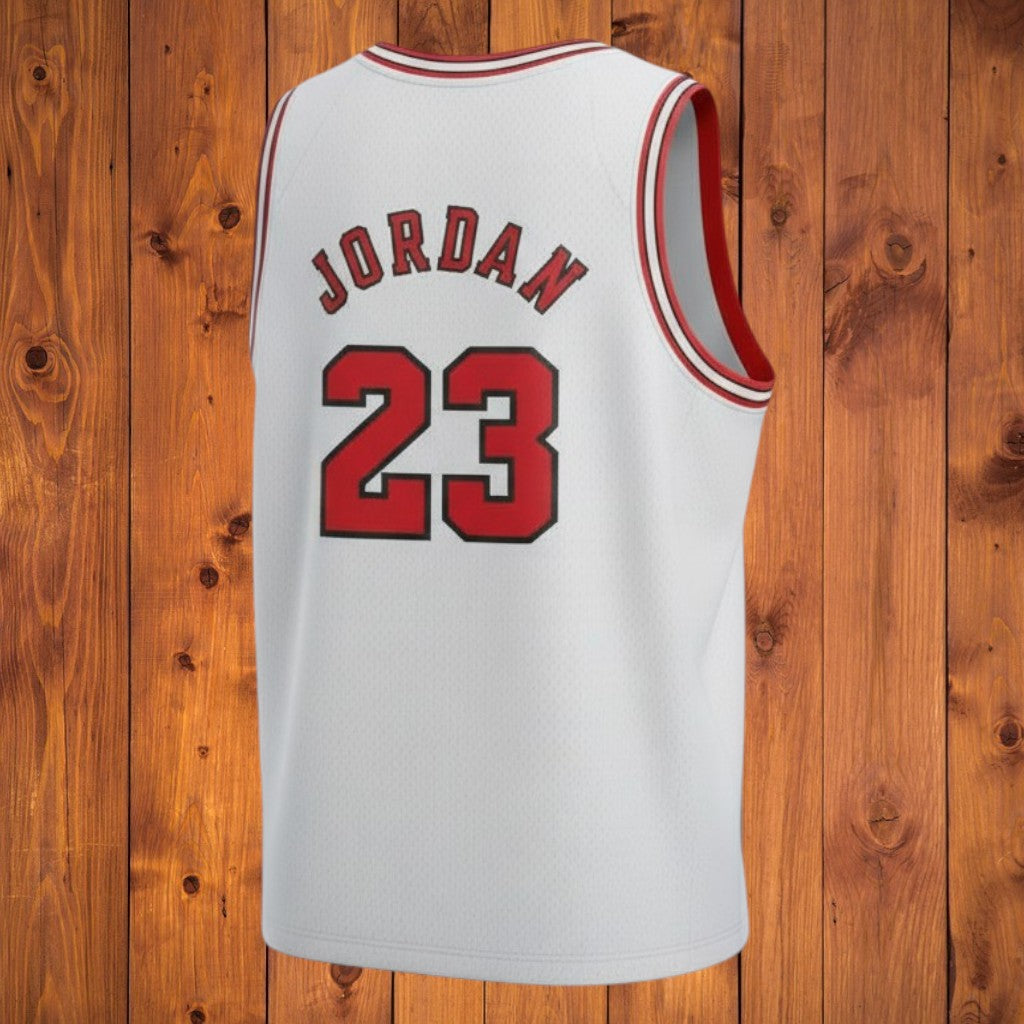 Tenue NBA inspirée de Michael Jordan aux chicago Bulls rouge, noir ou blanc