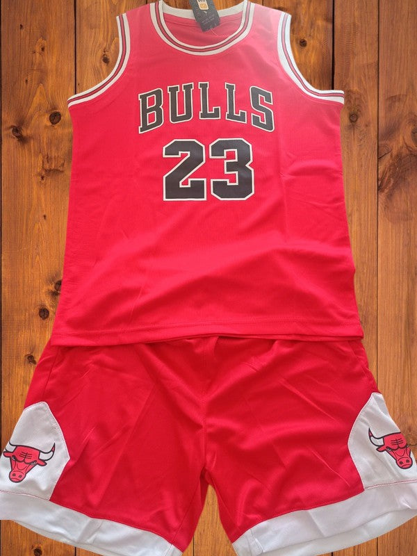 Tenue NBA inspirée de Michael Jordan aux chicago Bulls rouge, noir ou blanc