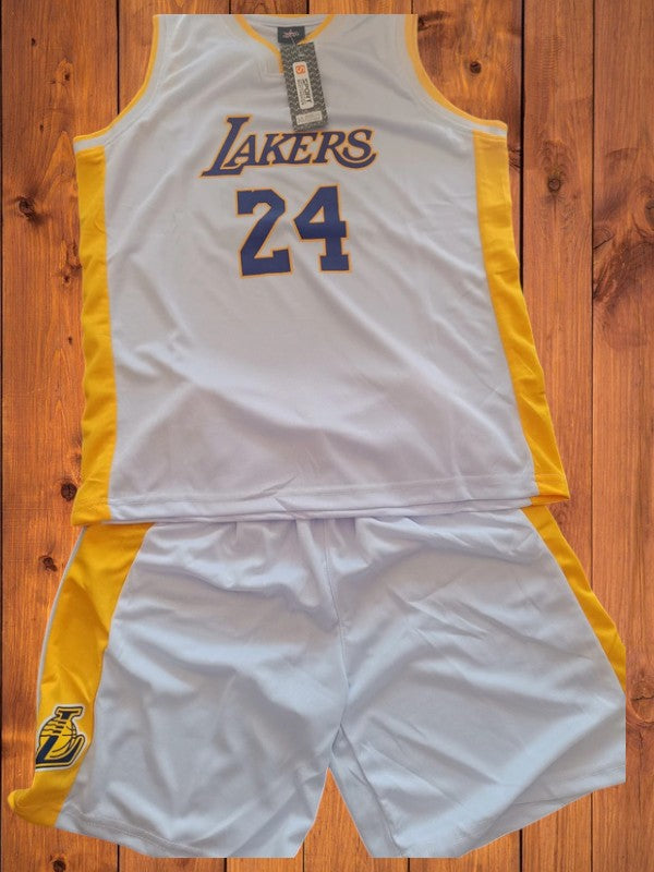 Magnifique Tenue NBA inspirée de Kobe Bryant aux Los Angeles Lakers Jaune, Blanc, Violet ou Noir