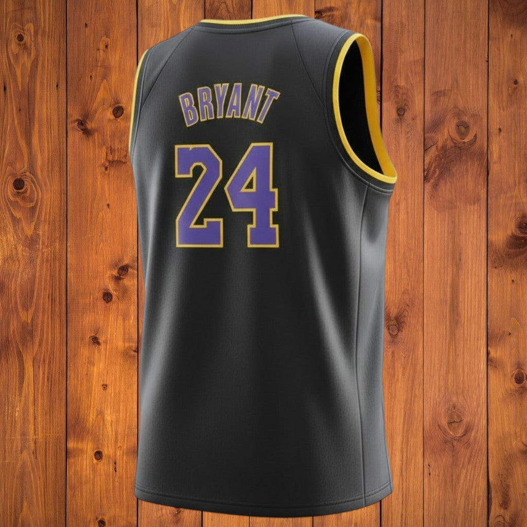 Magnifique Tenue NBA inspirée de Kobe Bryant aux Los Angeles Lakers Jaune, Blanc, Violet ou Noir