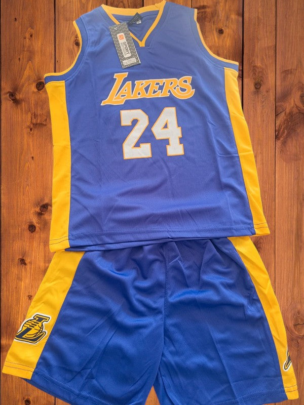 Magnifique Tenue NBA inspirée de Kobe Bryant aux Los Angeles Lakers Jaune, Blanc, Violet ou Noir
