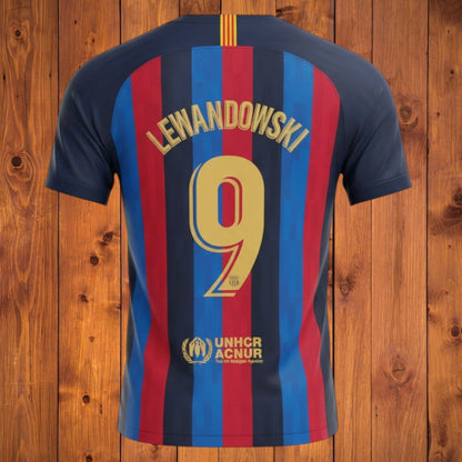 Tenue football enfant style club espagnol bleu et rouge N°9 – photo 2