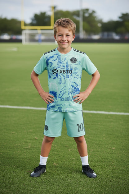 Tenue football enfant complète 3 pièces – photo produit 1