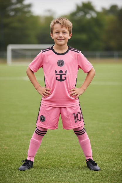 Tenues enfant inspirées de Lionel Messi – 8 modèles – 3 pièces