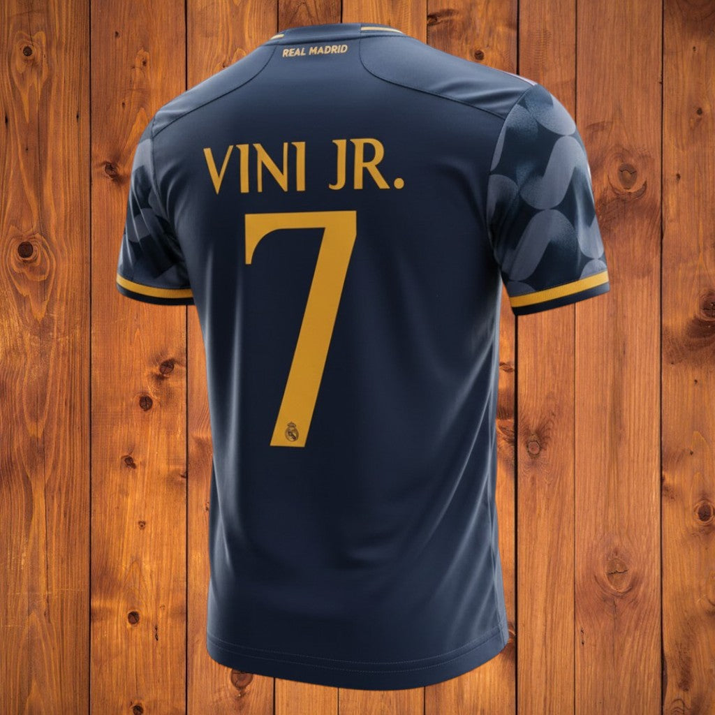 Très belle tenue de foot inspirée de Vini Jr au Real Madrid bleu ou blanc