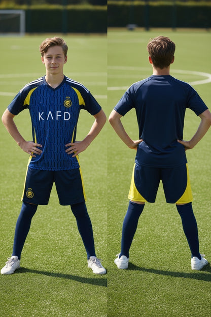 Tenue football enfant personnalisable style club du Qatar