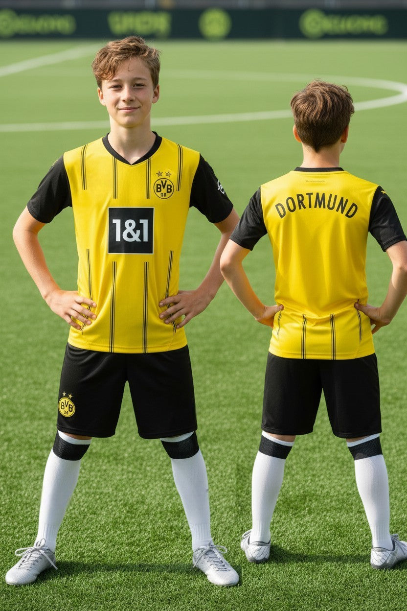 Ensemble foot enfant personnalisable ⚽ – 2 pièces – Style club allemand