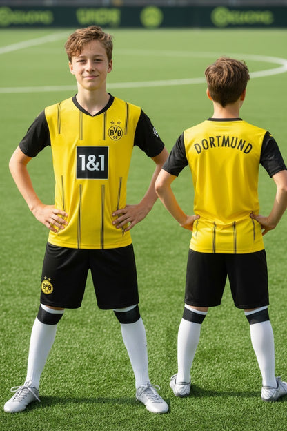 Tenue football enfant personnalisable style club allemand