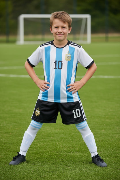 Tenues enfant inspirées de Lionel Messi – 8 modèles – 3 pièces