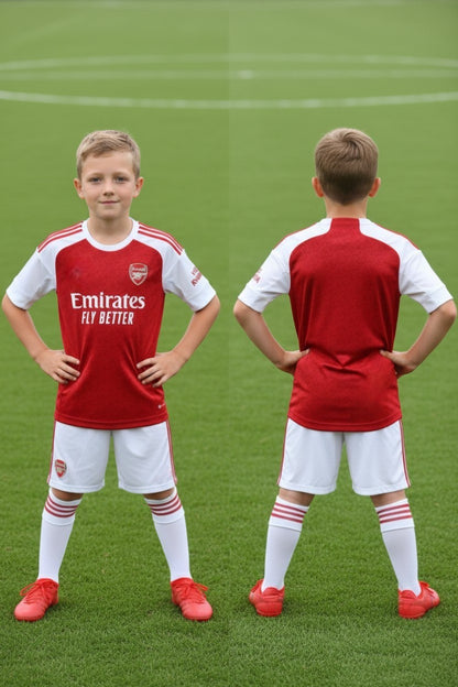 Tenue football enfant personnalisable manches courtes ou longues