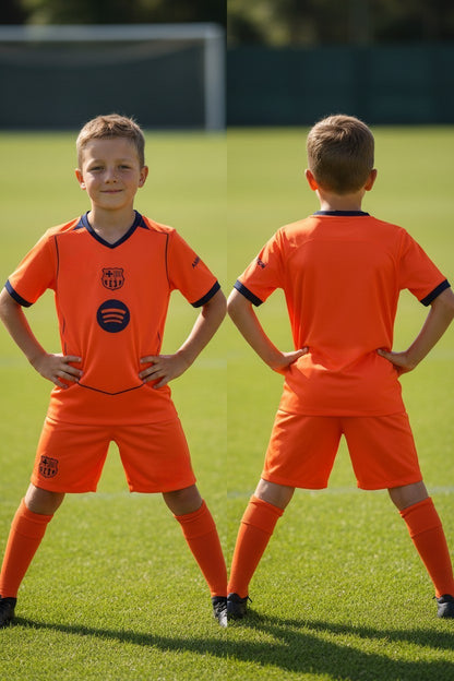 Tenue football enfant personnalisable style club espagnol 4 modèles