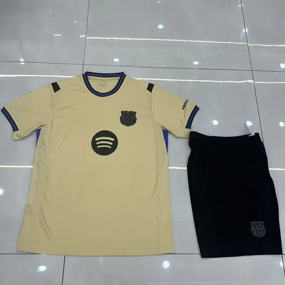 Tenue football enfant personnalisable style club espagnol – jaune photo produit