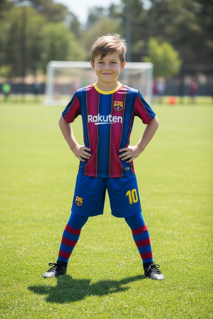 Tenues enfant inspirées de Lionel Messi – 8 modèles – 3 pièces