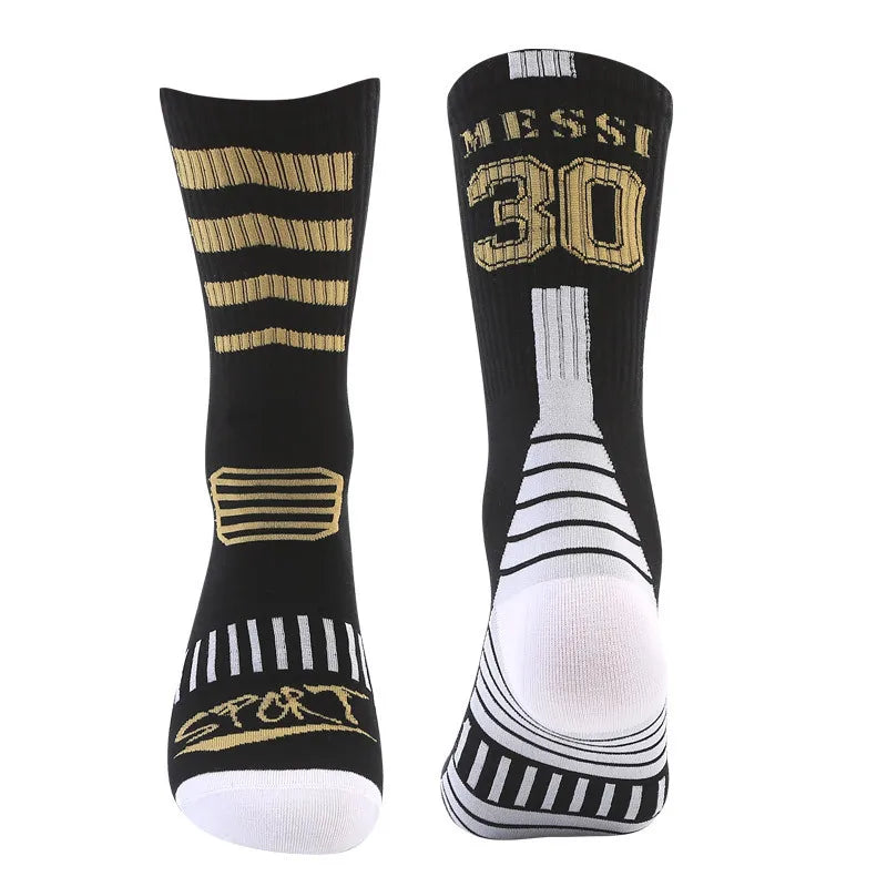 Chaussettes football – coloris noir et blanc