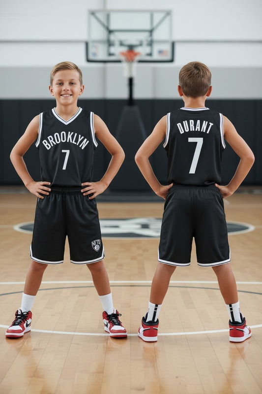 Tenue basket enfant 🏀 – 2 pièces – Style Brooklyn Nets N°7
