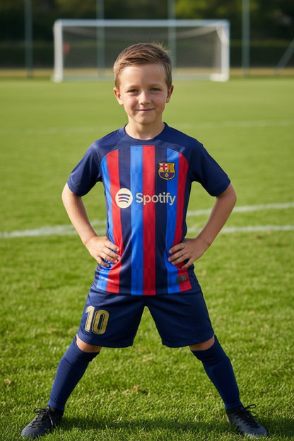 Tenues enfant inspirées de Lionel Messi – 8 modèles – 3 pièces