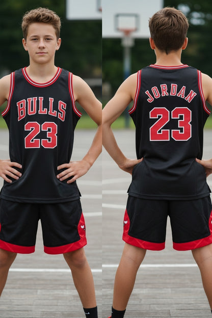 Tenue basket enfant style Chicago N°23 – coloris noir