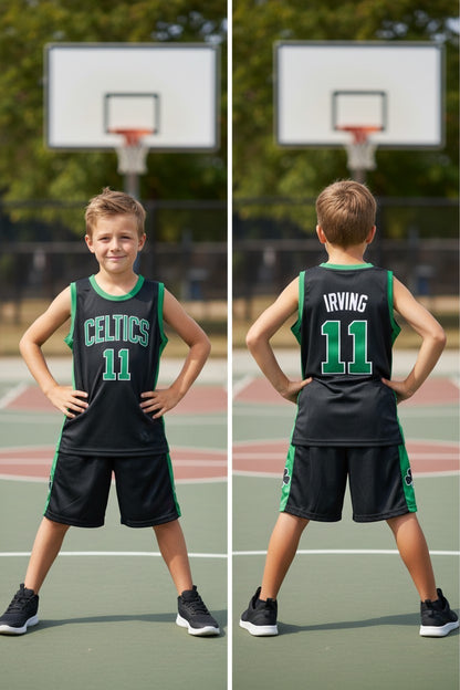 Tenue basket enfant style Boston N°11 – coloris noir