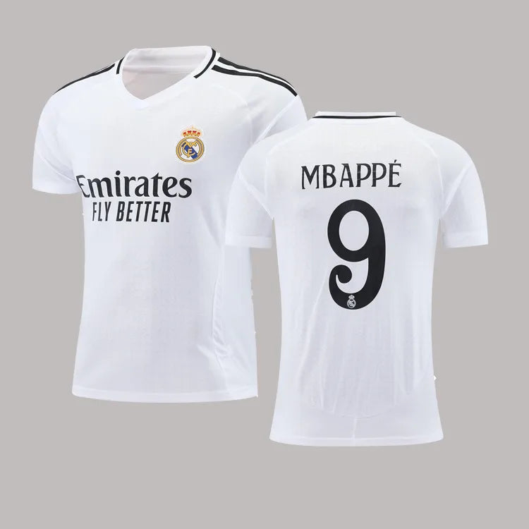 Maillot de foot adulte style club espagnol ⚽ – Gris ou blanc – Streetwear