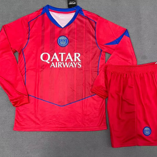 Ensemble foot enfant personnalisable ⚽ – Style parisien – 2 ou 3 pièces – Manches courtes ou longues