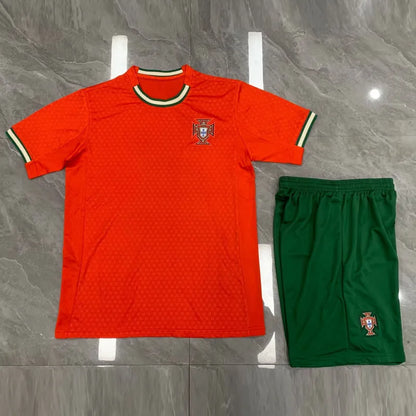Tenue football enfant personnalisable Portugal – coloris vert et rouge
