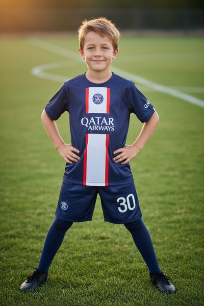 Tenues enfant inspirées de Lionel Messi – 8 modèles – 3 pièces