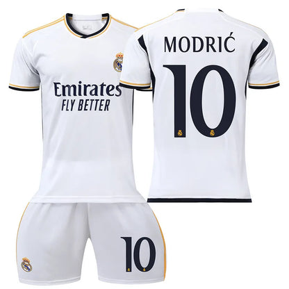 Tenue football enfant style club espagnol blanc – photo produit 2
